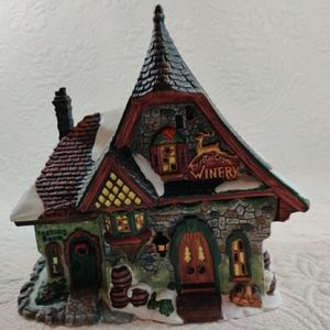 Santa's Workbench  Crystal Creek Winery Christmas Village House Victorian Series